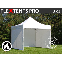 FleXtents PRO 3x3m "Flamsker" inkl 4st sidor