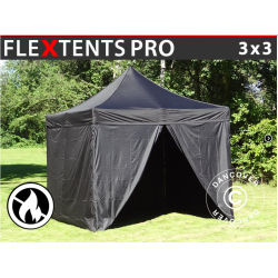 FleXtents PRO 3x3m "Flamsker" inkl 4st sidor