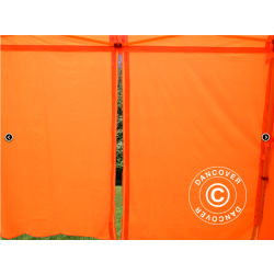 FleXtents PRO 3x3m "Arbetstlt" inkl 4st sidor, Orange Reflexiva