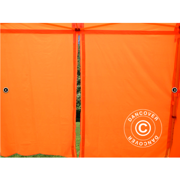FleXtents PRO 3x3m "Arbetstlt" inkl 4st sidor, Orange Reflexiva