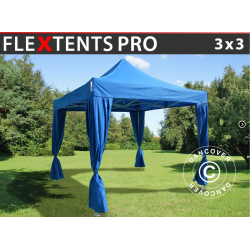 Flextents PRO 3x3m inkl. 4st dekorativa hrngardiner