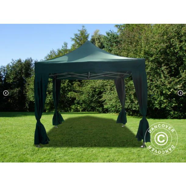 Flextents PRO 3x3m inkl. 4st dekorativa hrngardiner
