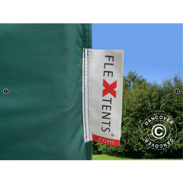 Flextents PRO 3x3m inkl. 4st dekorativa hrngardiner