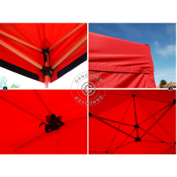 Flextents PRO 3x3m inkl. 4st dekorativa hrngardiner