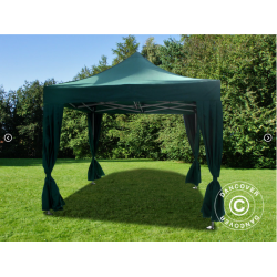 Flextents PRO 3x3m inkl. 4st dekorativa hrngardiner