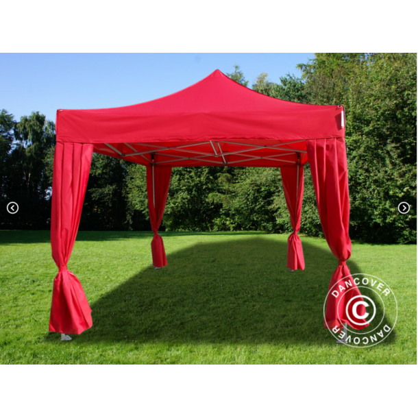 Flextents PRO 3x3m inkl. 4st dekorativa hrngardiner