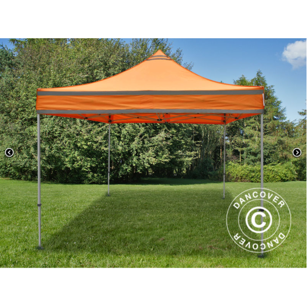 FleXtents PRO 3x3m "Arbetstlt" Orange Reflexiva