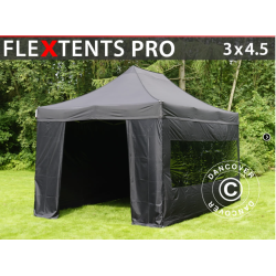 Flextents PRO 3x4,5m inkl 4st sidovggar
