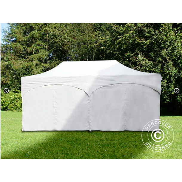 FleXtents PRO 3x6m "Arched" inkl 6st sidor, Vit