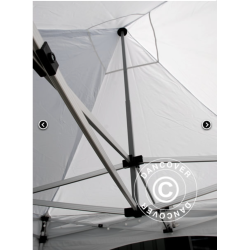 FleXtents PRO 3x6m "Arched" inkl 6st sidor, Vit