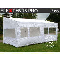 Flextents PRO 3x6m "Trapezo" inkl 4st sidovggar