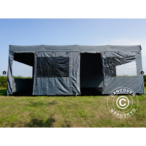 Flextents PRO 3x6m "Trapezo" inkl 4st sidovggar