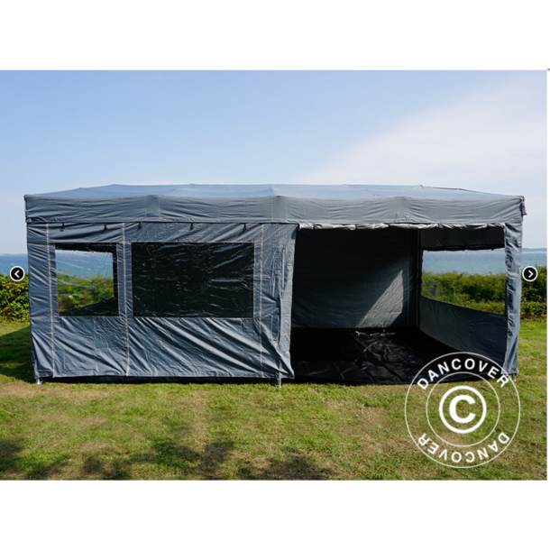 Flextents PRO 3x6m "Trapezo" inkl 4st sidovggar