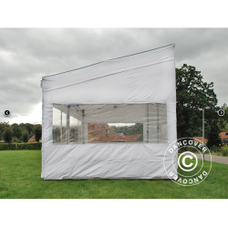 Flextents PRO 3x6m "Trapezo" inkl 4st sidovggar