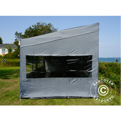 Flextents PRO 3x6m "Trapezo" inkl 4st sidovggar