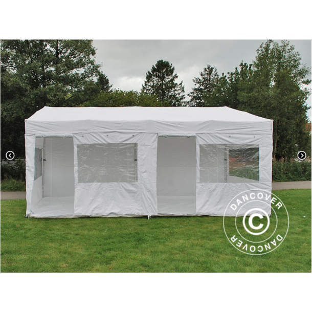Flextents PRO 3x6m "Trapezo" inkl 4st sidovggar