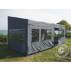 Flextents PRO 3x6m "Trapezo" inkl 4st sidovggar