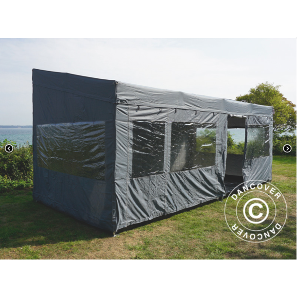 Flextents PRO 3x6m "Trapezo" inkl 4st sidovggar
