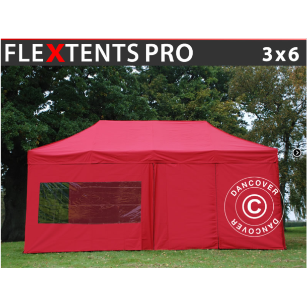 FleXtents PRO 3x6m inkl 6st sidovggar