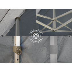 FleXtents PRO 3x6m inkl 6st sidovggar