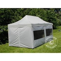 FleXtents PRO 3x6m inkl 6st sidovggar