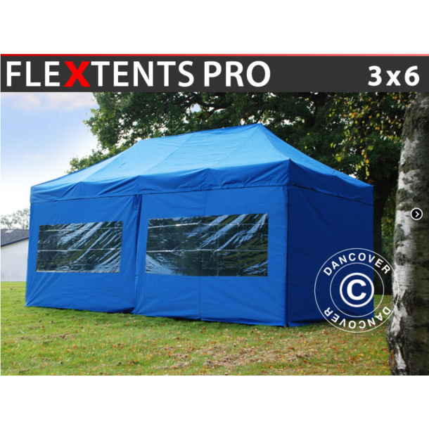 FleXtents PRO 3x6m inkl 6st sidovggar