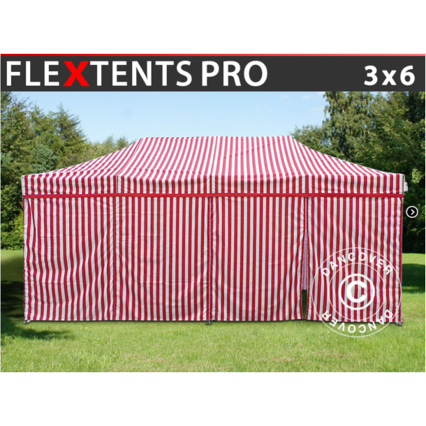 FleXtents PRO 3x6m inkl 6st sidovggar