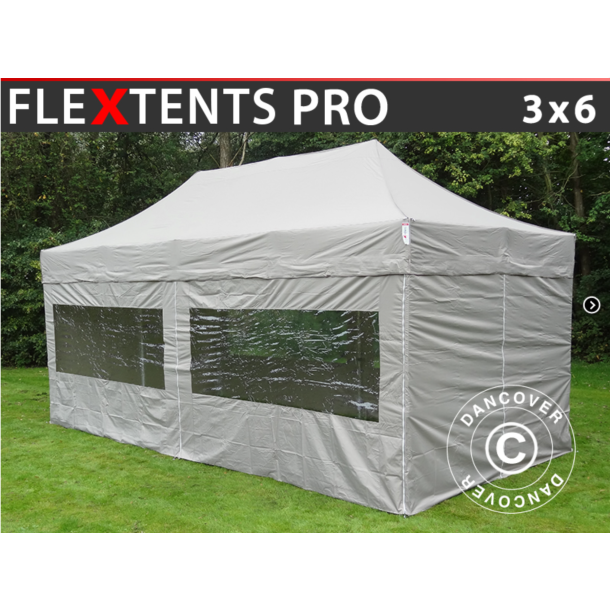 FleXtents PRO 3x6m inkl 6st sidovggar