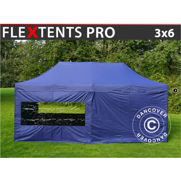 FleXtents PRO 3x6m inkl 6st sidovggar
