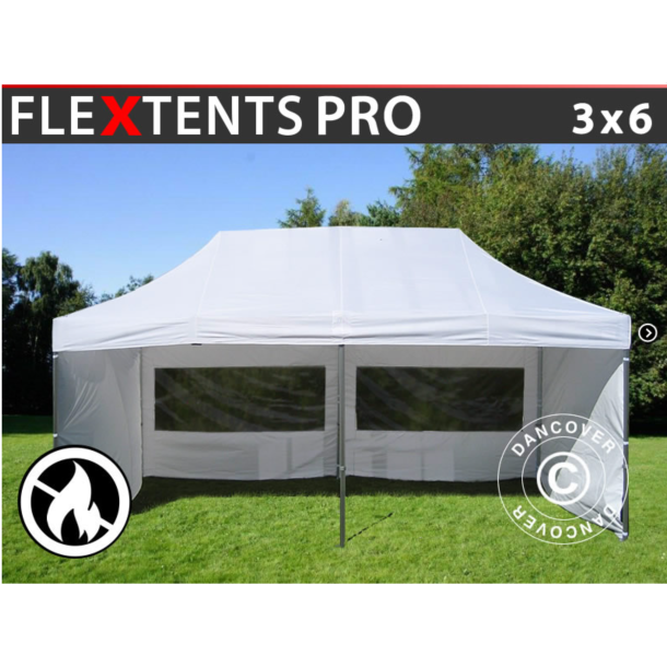 FleXtents PRO 3x6m "Flamsker" inkl. 6st sidor