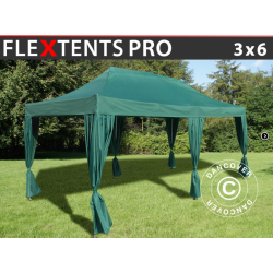 Flextents PRO 3x6m inkl. 6st dekorativa hrngardiner