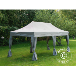Flextents PRO 3x6m inkl. 6st dekorativa hrngardiner