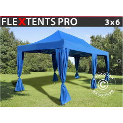 Flextents PRO 3x6m inkl. 6st dekorativa hrngardiner