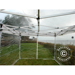 FleXtents PRO 3x6m PVC inkl 6st sidor, Transparent
