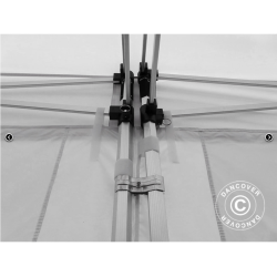 FleXtents PRO 4x12m inkl 12st sidovggar, Vit