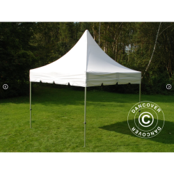 FleXtents PRO 4x4m "Peak Pagoda" inkl 4st sidor, Vit