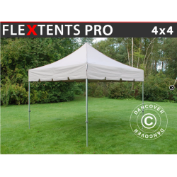 FleXtents PRO 4x4m "Peaked" Latte