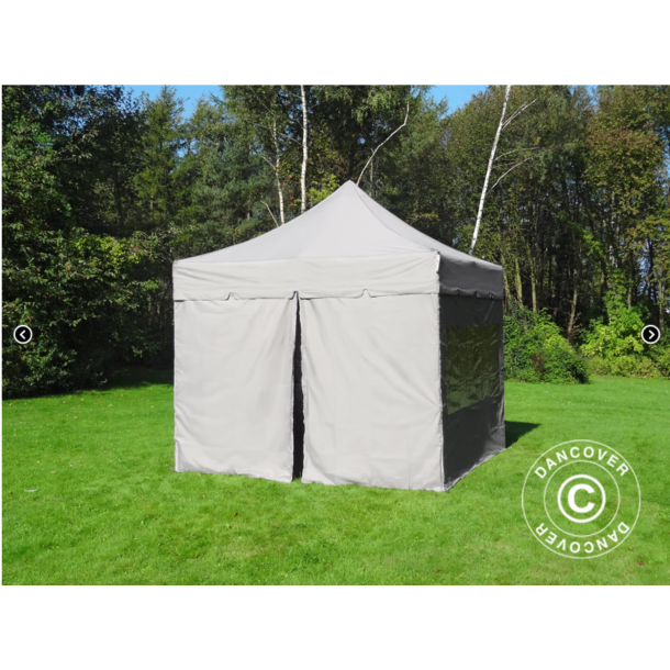 FleXtents PRO 4x4m "Peaked" inkl 4st sidor, Latte