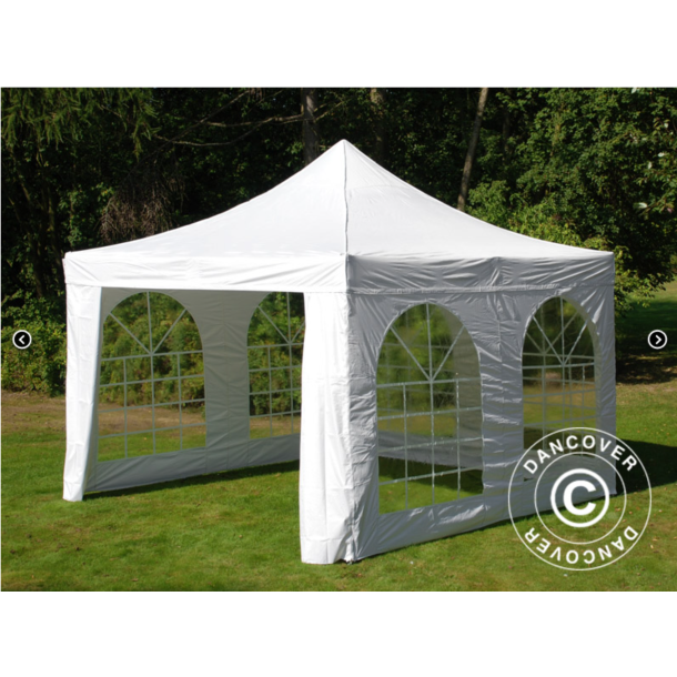 FleXtents PRO 4x4m "Vintage" inkl 4st sidor, Vit