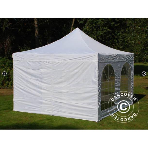 FleXtents PRO 4x4m "Vintage" inkl 4st sidor, Vit