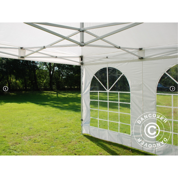 FleXtents PRO 4x4m "Vintage" inkl 4st sidor, Vit