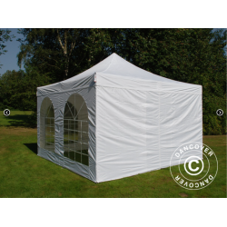 FleXtents PRO 4x4m "Vintage" inkl 4st sidor, Vit