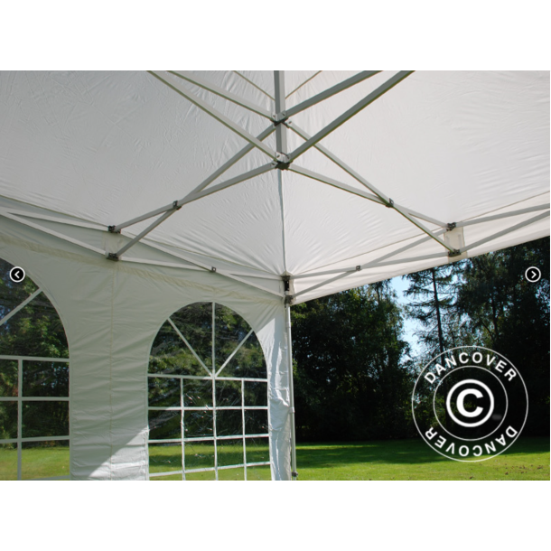FleXtents PRO 4x4m "Vintage" inkl 4st sidor, Vit