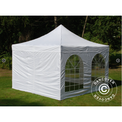 FleXtents PRO 4x4m "Vintage" inkl 4st sidor, Vit
