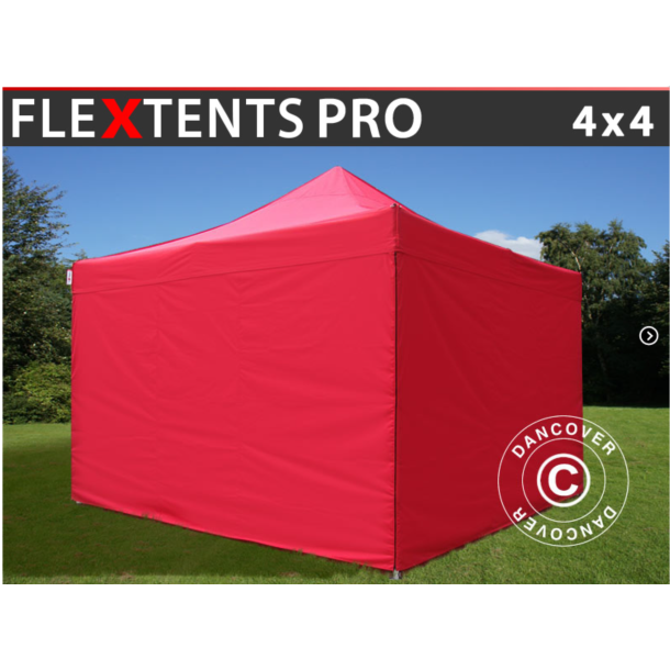 Flextents PRO 4x4m inkl 4st sidovggar