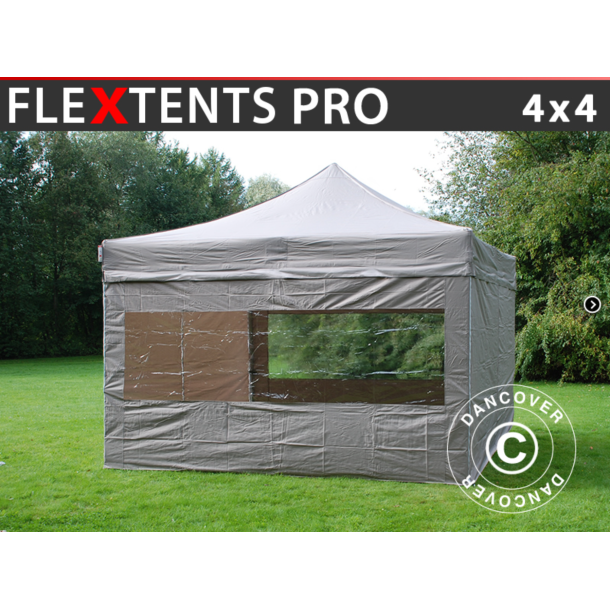 Flextents PRO 4x4m inkl 4st sidovggar