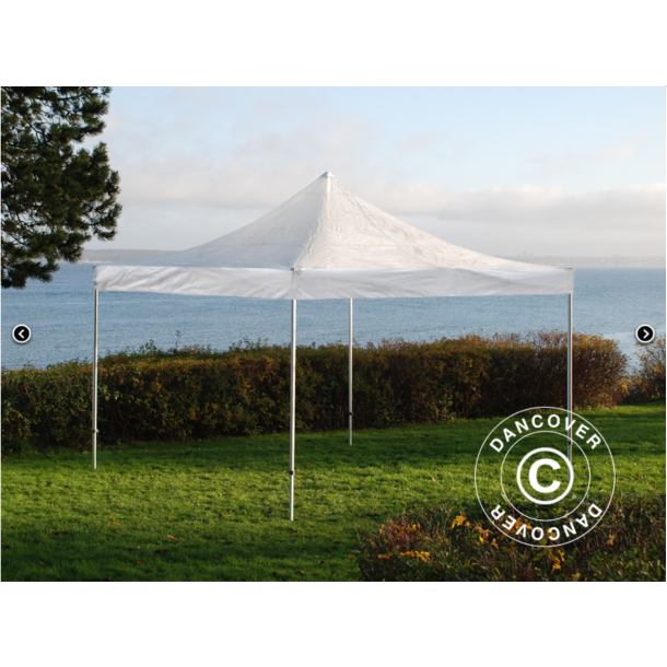 FleXtents PRO 4x4m PVC inkl 4st sidor, Transparent