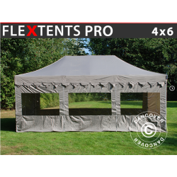 FleXtents PRO 4x6m "Morocco" inkl 8st sidor, Latte