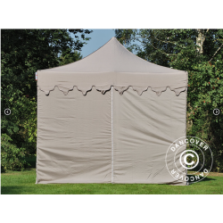 FleXtents PRO 4x6m "Morocco" inkl 8st sidor, Latte
