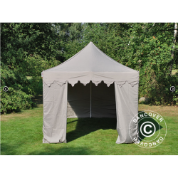 FleXtents PRO 4x6m "Morocco" inkl 8st sidor, Latte